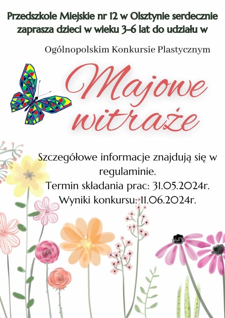 plakat konkursu "Majowe Witraże"