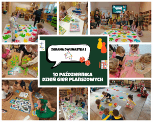 Kolaż zdjęć z Dnia Gier Planszowych