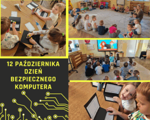 Kolaż zdjęć z Dnia Bezpiecznego Komputera