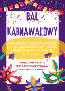plakat na bal karnawałowy
